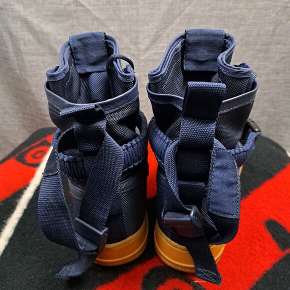 SIZE 7.5 NIKE 2016 SF AF1 AIR FORCE 1 SPECIAL FEILD 864024 400 MEN NAVY - Picture 4 of 12